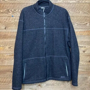 Men’s Mountain Equipment Co-op Wool blend jacket gray/black size XL